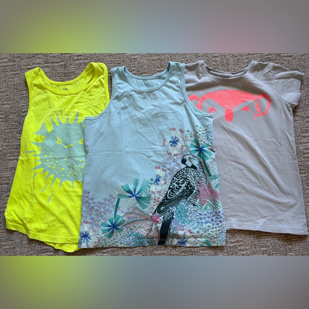 Bundle of Animal Print Tea Collection Tee and Tanks